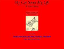 Tablet Screenshot of mycatsavedmylife.com